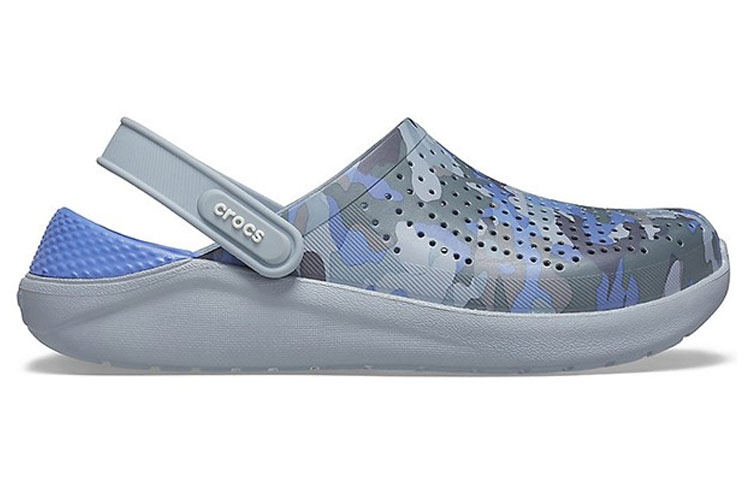 Order Crocs LiteRide 閃電鞋 印花洞洞涼鞋 灰藍迷彩