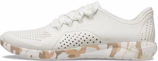 Crocs LiteRide Printed Camo Pacer Sneakers 'White Tan' 207286-1CN Crocs LiteRide Printed Camo Pacer Sneakers 'White Tan' 207286-1CN
