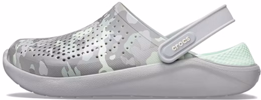 Crocs LiteRide Printing Sandals Gray Green 206491-3TO Crocs LiteRide Printing Sandals Gray Green 206491-3TO