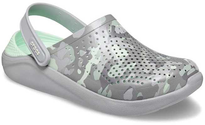 Crocs LiteRide Printing Sandals Gray Green 206491-3TO Order Crocs LiteRide Printing Sandals Gray Green 206491-3TO