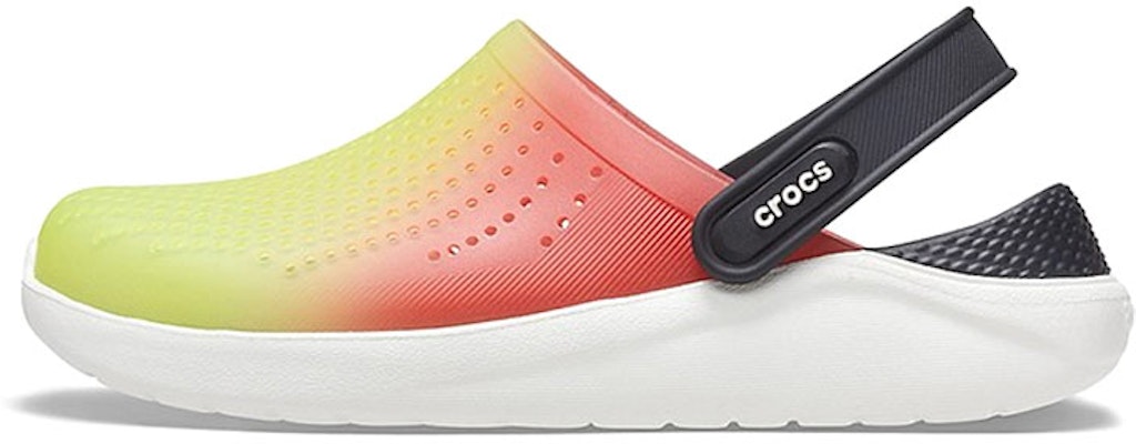 Crocs LiteRide Sandal 'Blue Orange Gradient' 206597-3T9 Buy Crocs LiteRide Sandal 'Blue Orange Gradient' 206597-3T9