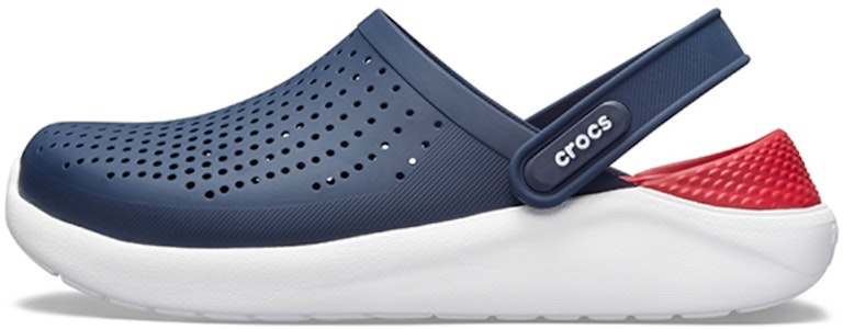 Crocs LiteRide Sandal Pantai Unisex Biru Merah 204592-4CC Buy Crocs LiteRide Sandal Pantai Unisex Biru Merah 204592-4CC