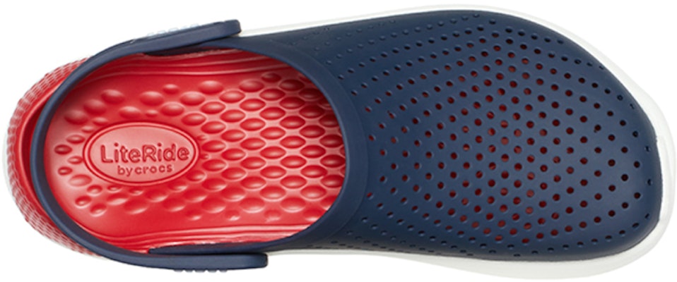Crocs LiteRide Shoe Beach Sandals Unisex Blue Red 204592-4CC Lookbook Crocs LiteRide Shoe Beach Sandals Unisex Blue Red 204592-4CC
