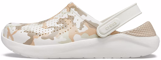 Crocs LiteRide Shoe Camouflage Printing Sandals Beige 206491-1CN Crocs LiteRide Shoe Camouflage Printing Sandals Beige 206491-1CN