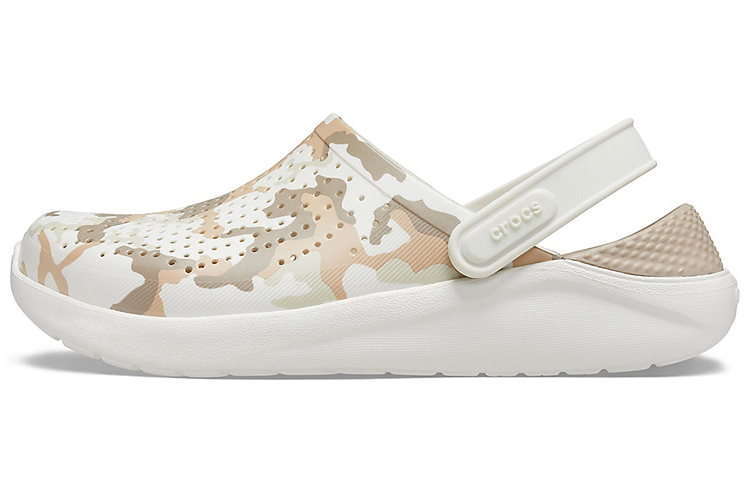 Crocs LiteRide Shoe Camouflage Printing Sandals Beige 206491-1CN