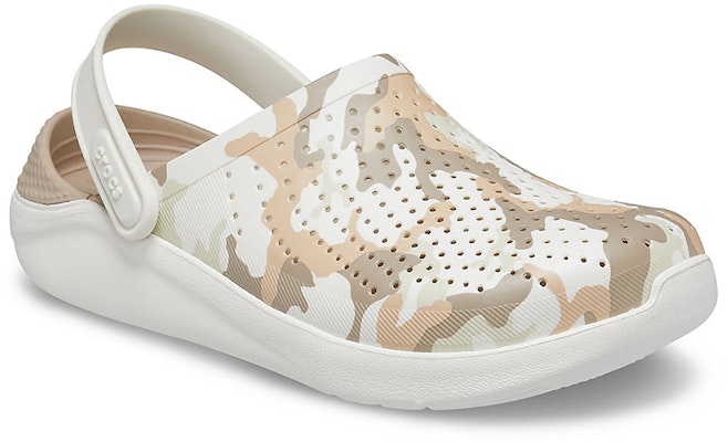 Crocs LiteRide 迷彩印花拖鞋 米色 206491-1CN Lookbook Crocs LiteRide 迷彩印花拖鞋 米色 206491-1CN