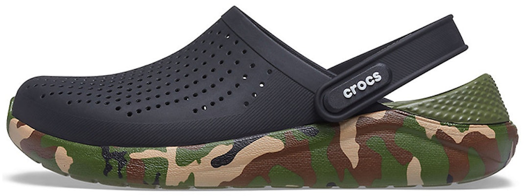 Crocs LiteRide Shoe Printing Classic Sandals Unisex Black 206491-0C4 Buy Crocs LiteRide Shoe Printing Classic Sandals Unisex Black 206491-0C4