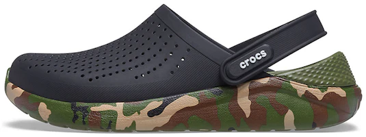 Crocs LiteRide Shoe Printing Classic Sandals Unisex Black 206491-0C4 Crocs LiteRide Shoe Printing Classic Sandals Unisex Black 206491-0C4