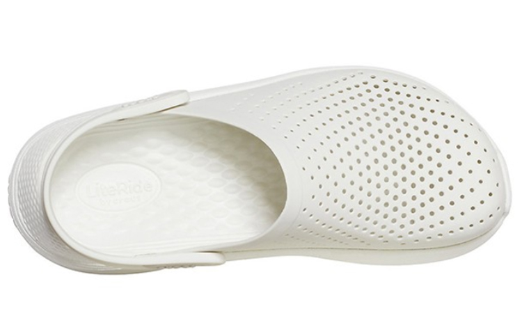 Order Crocs卡駱馳 LiteRide 防滑耐磨 沙灘涼鞋 男女同款 米白色