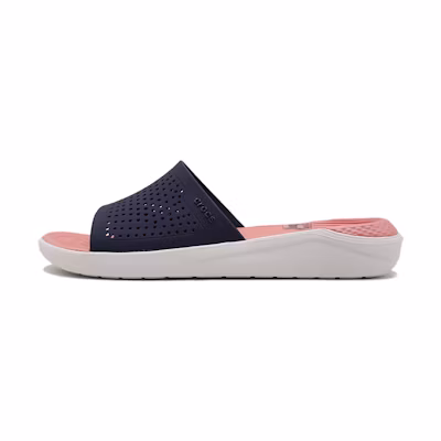 Crocs LiteRide Slide 'Navy Pink'