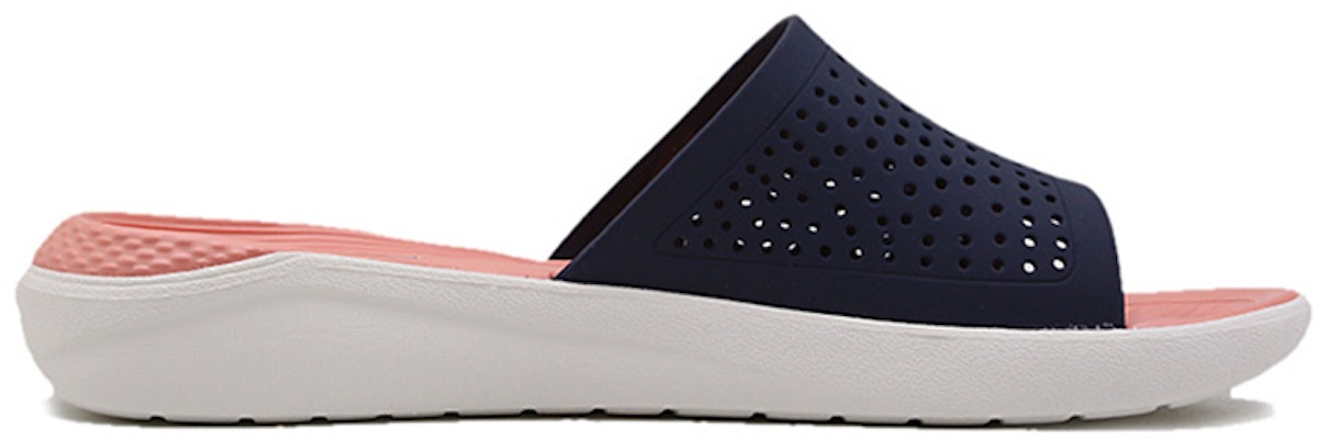 Crocs LiteRide Slide 'Navy Pink' 205183-4JG Order Crocs LiteRide Slide 'Navy Pink' 205183-4JG