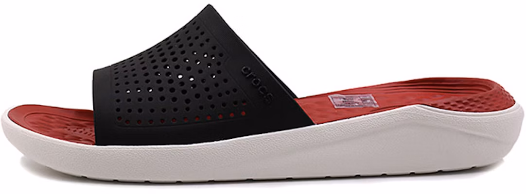 Crocs LiteRide Slides 'Red Black White' 205183-066 Buy Crocs LiteRide Slides 'Red Black White' 205183-066