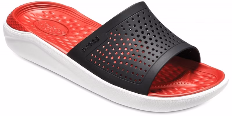 Crocs LiteRide 輕便舒適 戶外沙灘運動拖鞋 黑紅 Lookbook Crocs LiteRide 輕便舒適 戶外沙灘運動拖鞋 黑紅