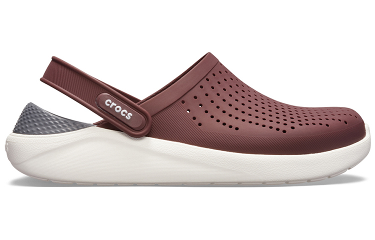 Order Crocs LiteRide 男女同款棕色凉鞋 204592-616