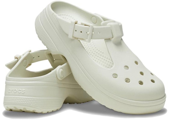 Crocs Mary Jane Clog 'Linen' 210581-0HZ Shop Crocs Mary Jane Clog 'Linen' 210581-0HZ