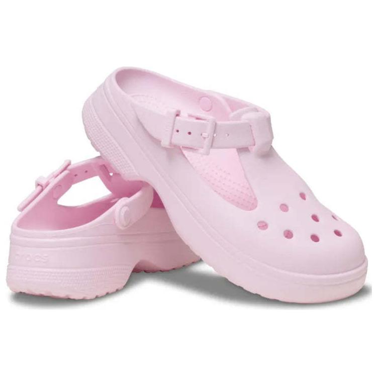 Shop Crocs Mary Jane 休閒鞋 ''粉奶色'' 210581-6ZW