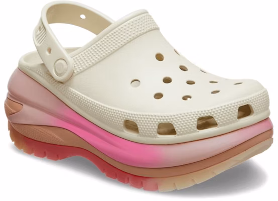 Crocs Mega Crush Color Dip Clog 'White Pink' 208988-2Y3 Lookbook Crocs Mega Crush Color Dip Clog 'White Pink' 208988-2Y3