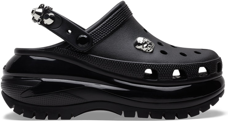 Crocs Mega Crush Rebel Rebel Clog Black 208328-060 Order Crocs Mega Crush Rebel Rebel Clog Black 208328-060