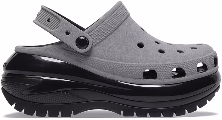Crocs Mega Crush Reflective Clogs 'Grey Black' 209172-1LP Buy Crocs Mega Crush Reflective Clogs 'Grey Black' 209172-1LP