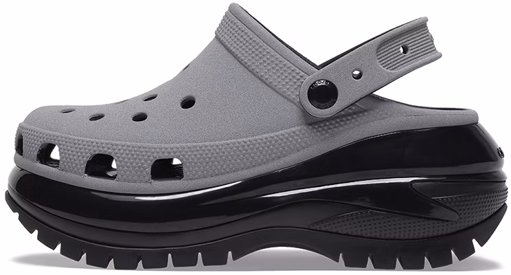Crocs Mega Crush Reflective Clogs 'Grey Black' 209172-1LP Order Crocs Mega Crush Reflective Clogs 'Grey Black' 209172-1LP