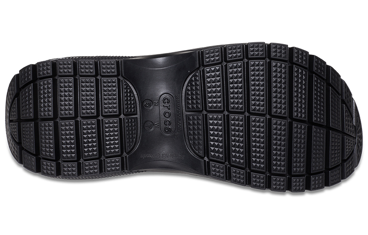 Sizing Sandal Crocs Mega Crush 'Hitam' 207989-001