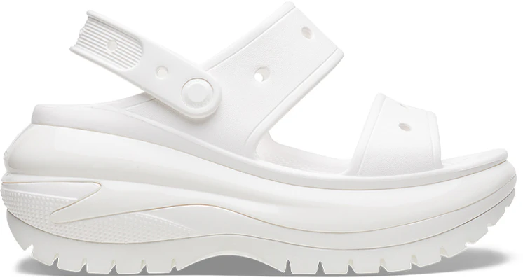 Crocs Mega Crush Sandalen ''Wit'' 207989-100 Shop Crocs Mega Crush Sandalen ''Wit'' 207989-100