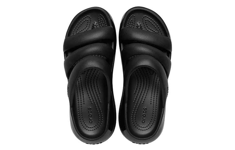 Shop Crocs Mega Crush Triple Strap 'Hitam' 209842-001