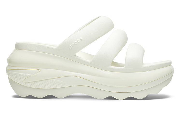 Crocs Mega Crush Triple Strap Sandal 'Chalk' 209842-0WV