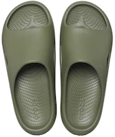 Shop Crocs卡骆驰 面包一字 運動拖鞋 男女同款 軍綠色