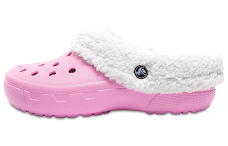 Crocs Mommoth Evo Clog Lightweight Wear-resistant Stay Warm Sports Slippers Pink 12878-6U5