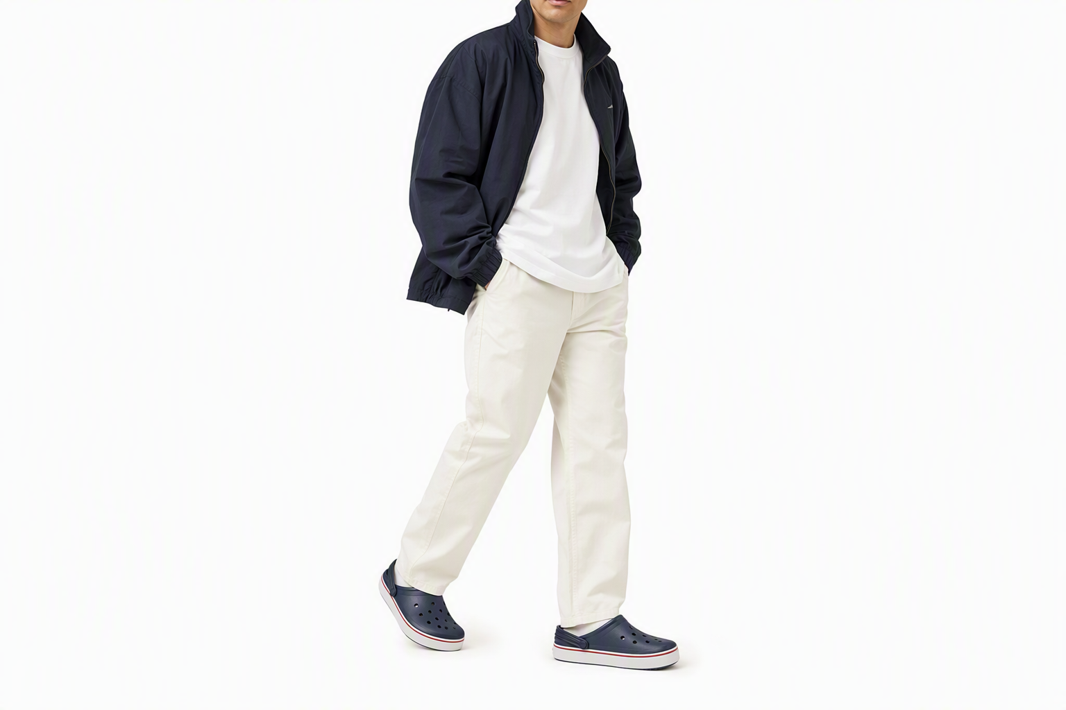 Order Crocs 海军蓝场外木屐鞋 208371-410