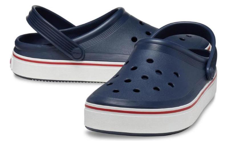 Lookbook 크록스 오프 코트 클로그 '네이비' 208371-410