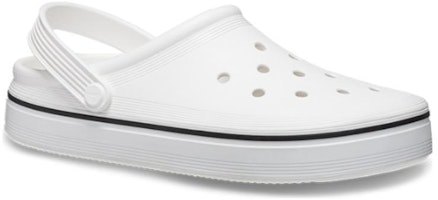 Shop Crocs 卡駱馳 平板洞洞涼鞋 男女同款 白