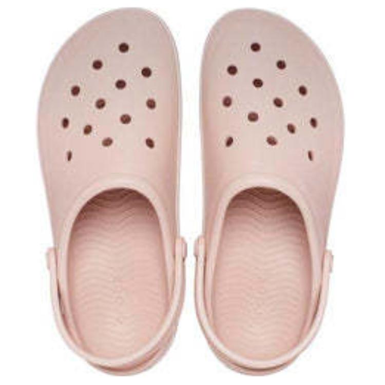 Lookbook Crocs Off Court 休閒拖鞋 粉黏土色 208371-6TY