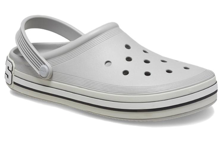 Lookbook Crocs卡樂齊 防滑耐磨 洞洞鞋 男女同款 灰色