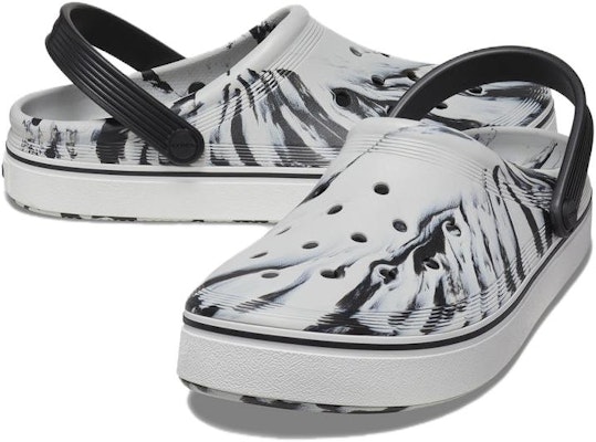 Crocs Off Court Clogs 'Marble White Black' 208601-066 Lookbook Crocs Off Court Clogs 'Marble White Black' 208601-066