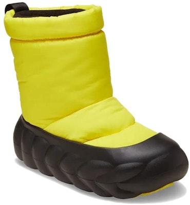 Crocs Overpuff Boot 'Cyber Yellow' 210667-77K Lookbook Crocs Overpuff Boot 'Cyber Yellow' 210667-77K