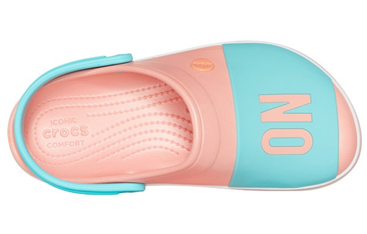 Shop Crocs 坡跟大胆色彩蜜瓜色中性凉鞋 205699-737