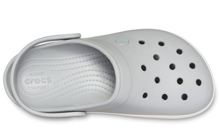 Shop Crocs 增高拖鞋 '浅灰' 205434-04M
