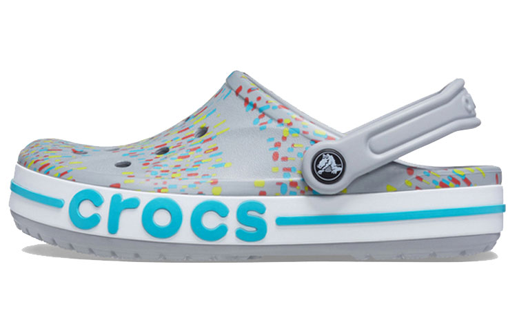 Crocs Printing Beach Unisex Gray Blue Sandals 'Grey Blue' 206232-0ES