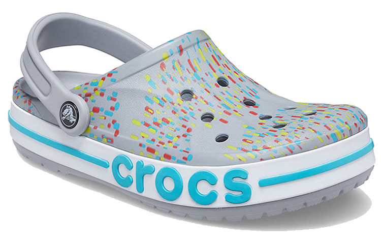 Lookbook Crocs Printing Beach Unisex Gray Blue Sandals 'Grey Blue' 206232-0ES