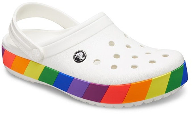 Crocs Rainbow White Sandals 206361-94S Order Crocs Rainbow White Sandals 206361-94S