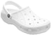 Crocs Ralen Clog Kasut Sandal Sukan Putih Tumit Rata untuk Aktiviti Luar 15907-100