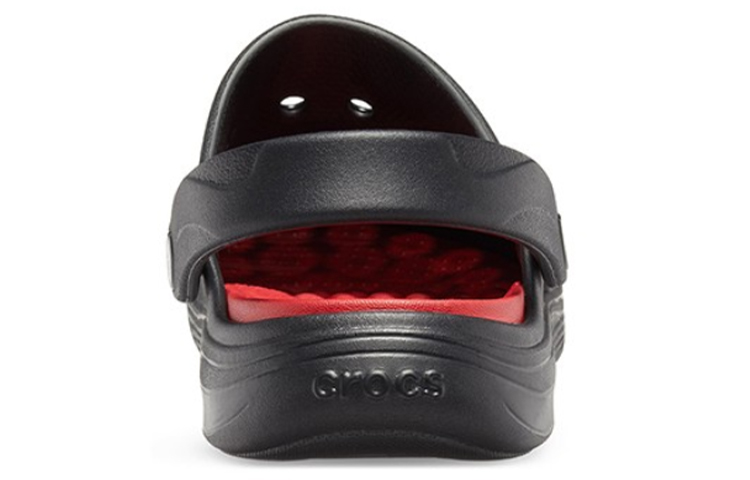 Lookbook Crocs Reviva Beach Sandals Black Red 205852-0BU
