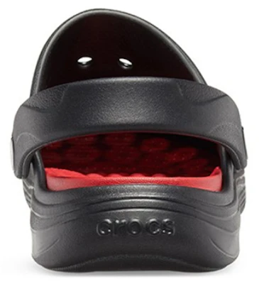 Crocs Reviva Beach Sandals Black Red 205852-0BU Lookbook Crocs Reviva Beach Sandals Black Red 205852-0BU