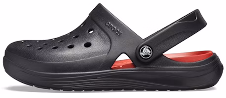Crocs Reviva Beach Sandals Black Red 205852-0BU Crocs Reviva Beach Sandals Black Red 205852-0BU