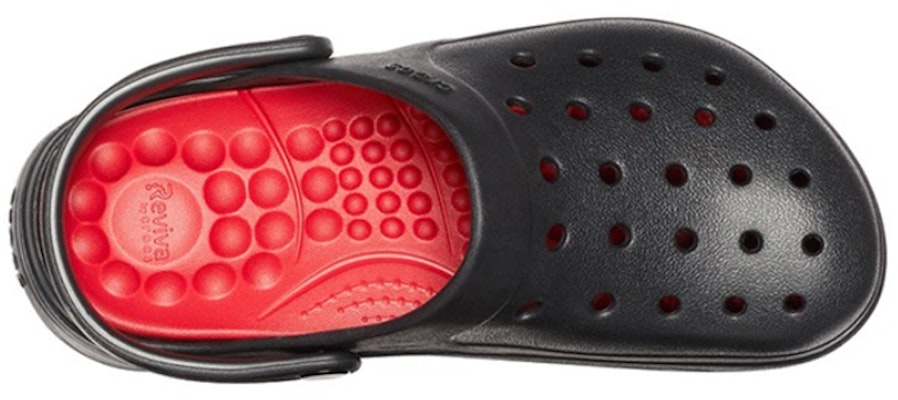 Sandal Pantai Crocs Reviva Hitam Merah 205852-0BU Shop Sandal Pantai Crocs Reviva Hitam Merah 205852-0BU