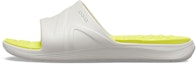 Buy Crocs Reviva Broad Strap Round Toe Slides 'Yellow White' 205546-1CC