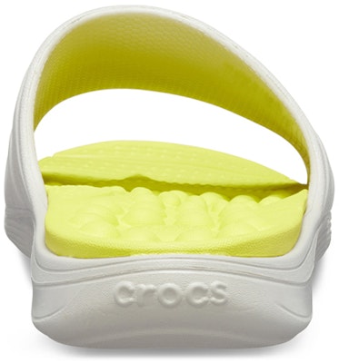 Crocs Reviva Broad Strap Round Toe Slides 'Yellow White' 205546-1CC Details for Crocs Reviva Broad Strap Round Toe Slides 'Yellow White' 205546-1CC