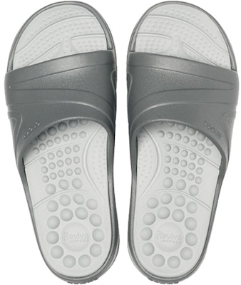 Crocs Reviva Cozy Selipar Sukan Tidak Licin Unisex Kelabu. 205546-0DV Purchase Crocs Reviva Cozy Selipar Sukan Tidak Licin Unisex Kelabu. 205546-0DV